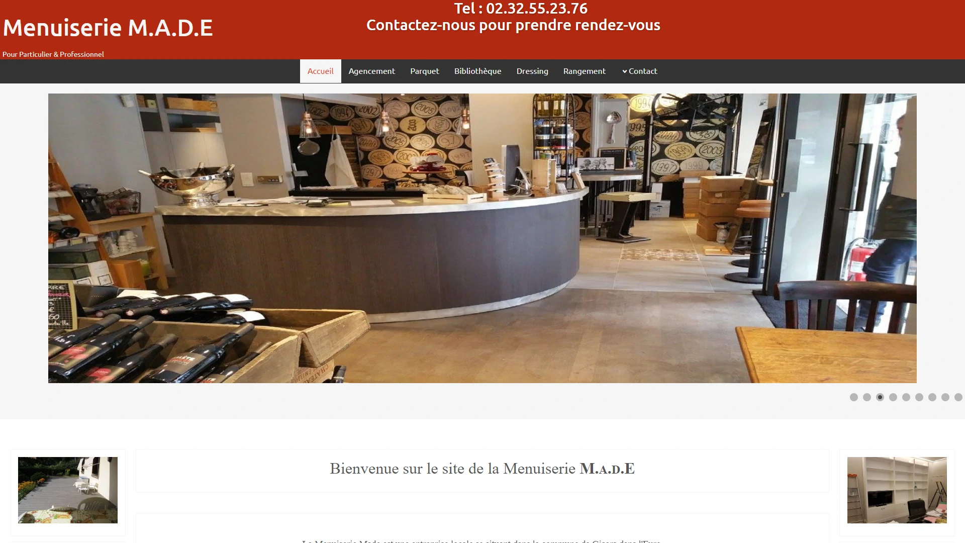 Image du site de la Menuiserie Made